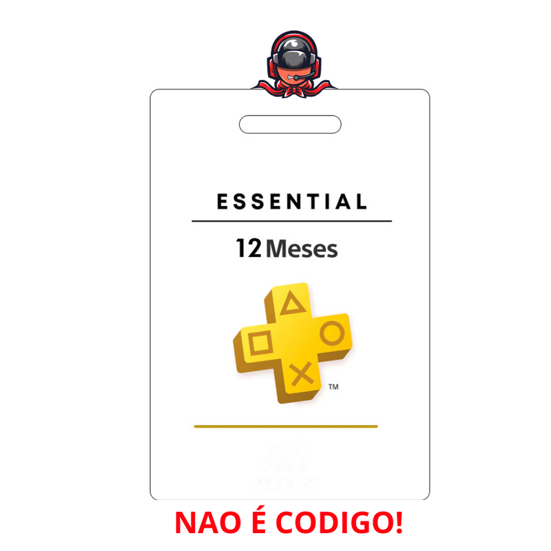 Pns Plus Essencial - PlayStation, PS4 E PS5 - 12 MESES